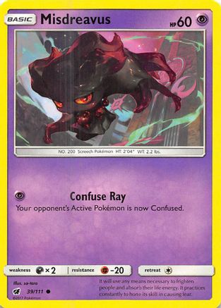 Misdreavus 039/111 - SM Crimson Invasion