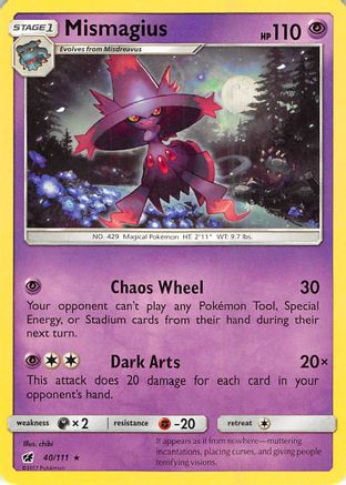 Mismagius 040/111 - SM Crimson Invasion Reverse Holofoil