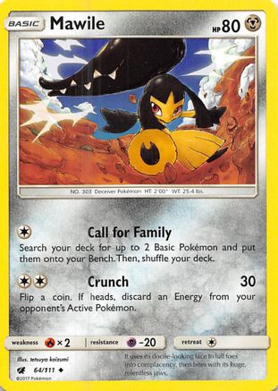 Mawile 064/111 - SM Crimson Invasion Reverse Holofoil