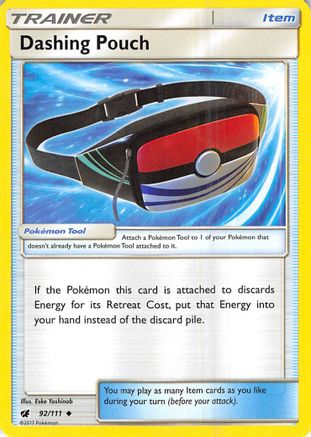 Dashing Pouch 092/111 - SM Crimson Invasion Reverse Holofoil