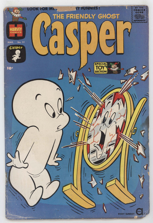 Casper The Friendly Ghost 31 Harvey 1961 GD VG Warren Kremer Broken Mirror