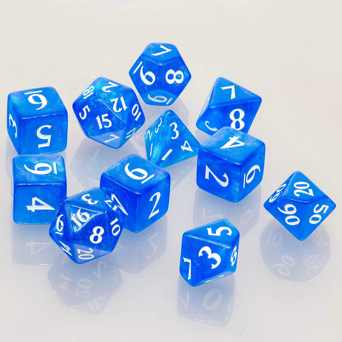 ECLIPSE® Acrylic RPG Dice Set (11ct) - Pacific Blue