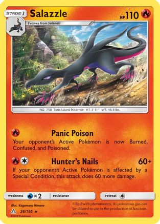 Salazzle 026/156 - SM Ultra Prism Reverse Holofoil