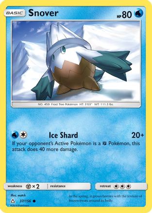 Snover 037/156 - SM Ultra Prism Reverse Holofoil