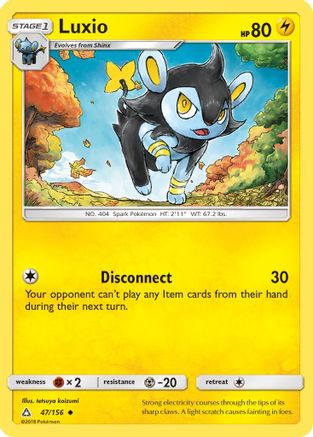 Luxio 047/156 - SM Ultra Prism Reverse Holofoil
