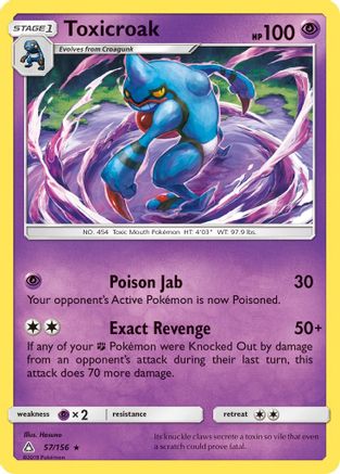 Toxicroak 057/156 - SM Ultra Prism