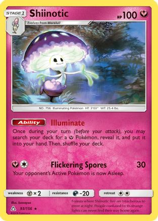 Shiinotic 093/156 - SM Ultra Prism