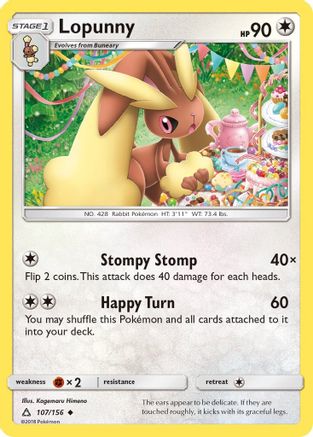 Lopunny 107/156 - SM Ultra Prism