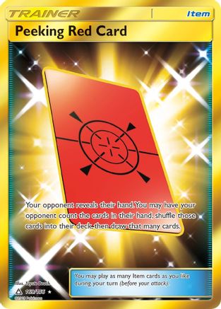Peeking Red Card (Secret Rare) 169/156 - SM Ultra Prism Holofoil