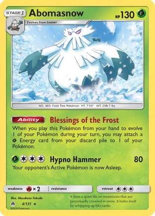 Abomasnow 004/131 - SM Forbidden Light