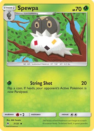 Spewpa 007/131 - SM Forbidden Light Reverse Holofoil