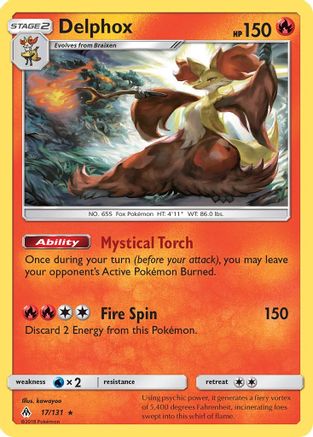 Delphox 017/131 - SM Forbidden Light Holofoil