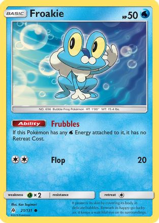 Froakie 021/131 - SM Forbidden Light Reverse Holofoil