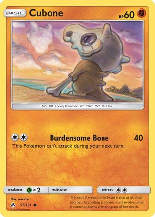 Cubone 057/131 - SM Forbidden Light Reverse Holofoil