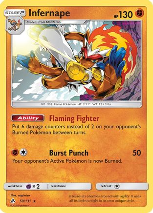 Infernape 059/131 - SM Forbidden Light Holofoil