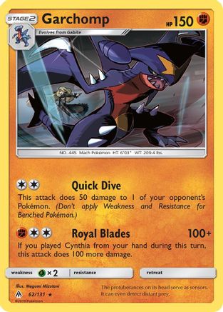 Garchomp 062/131 - SM Forbidden Light Reverse Holofoil