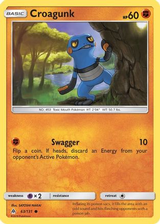 Croagunk 063/131 - SM Forbidden Light Reverse Holofoil