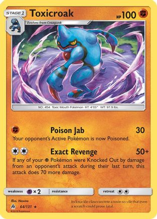 Toxicroak 064/131 - SM Forbidden Light