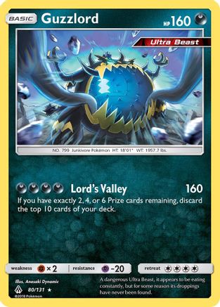 Guzzlord 080/131 - SM Forbidden Light Reverse Holofoil