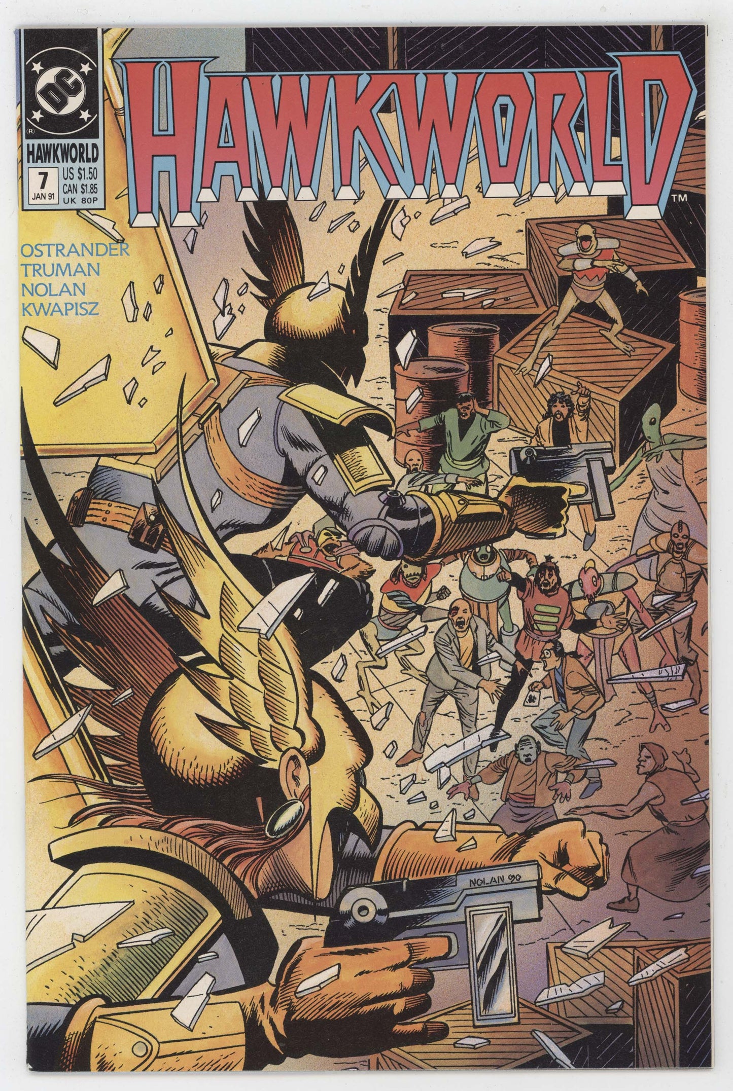 Hawkworld 7 DC 1991 NM+ 9.6 Nolan - Golden Apple Comics