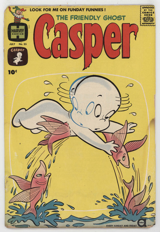 Casper The Friendly Ghost 35 Harvey 1961 FR GD Warren Kremer Wendy Spooky