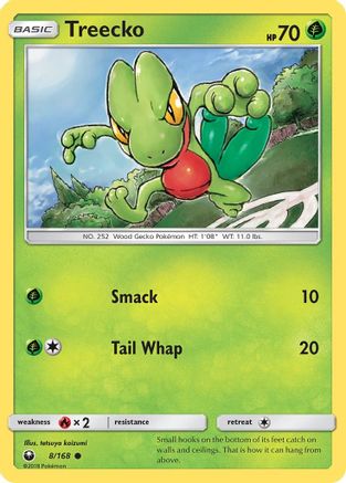 Treecko 008/168 - SM Celestial Storm Reverse Holofoil