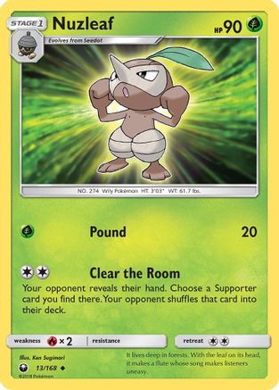 Nuzleaf 013/168 - SM Celestial Storm