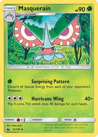 Masquerain 016/168 - SM Celestial Storm Reverse Holofoil