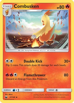 Combusken 027/168 - SM Celestial Storm
