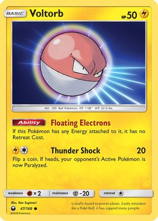 Voltorb 047/168 - SM Celestial Storm