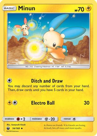 Minun 054/168 - SM Celestial Storm