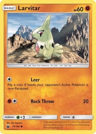 Larvitar 074/168 - SM Celestial Storm