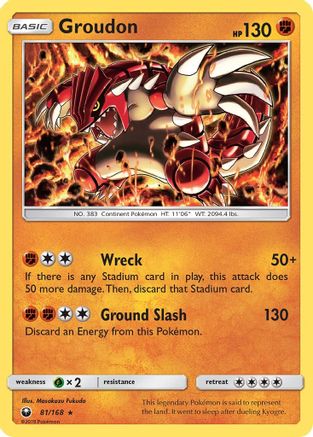 Groudon 081/168 - SM Celestial Storm Holofoil