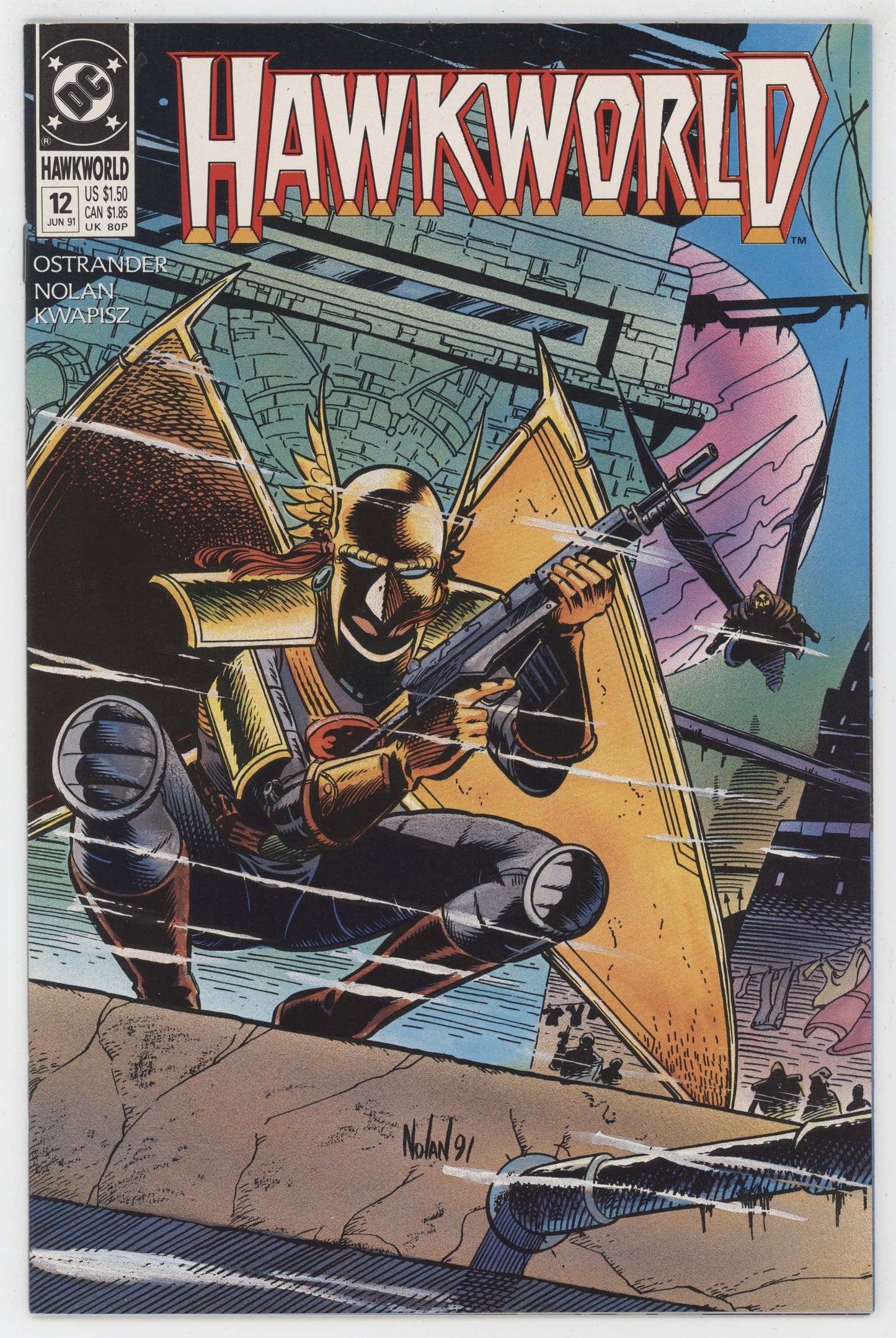 Hawkworld 12 DC 1991 NM+ 9.6 Graham Nolan - Golden Apple Comics