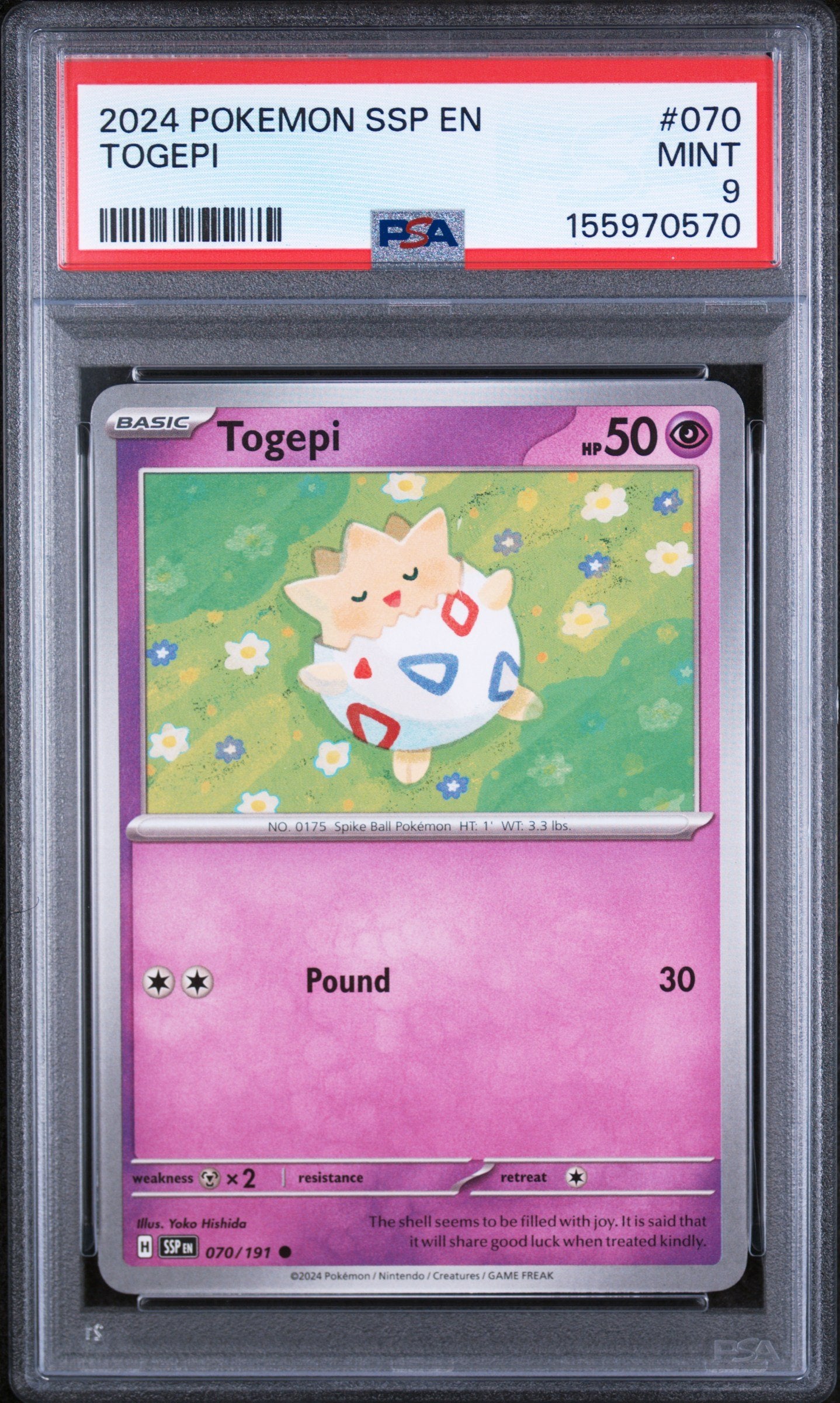 pokemon togepi card (070/191) [Scarlet & Violet: Surging Sparks] Set Name:Lord of the Rings - Yellow (You must still do Pokémon Charizard 4/102 Base Edh Deck