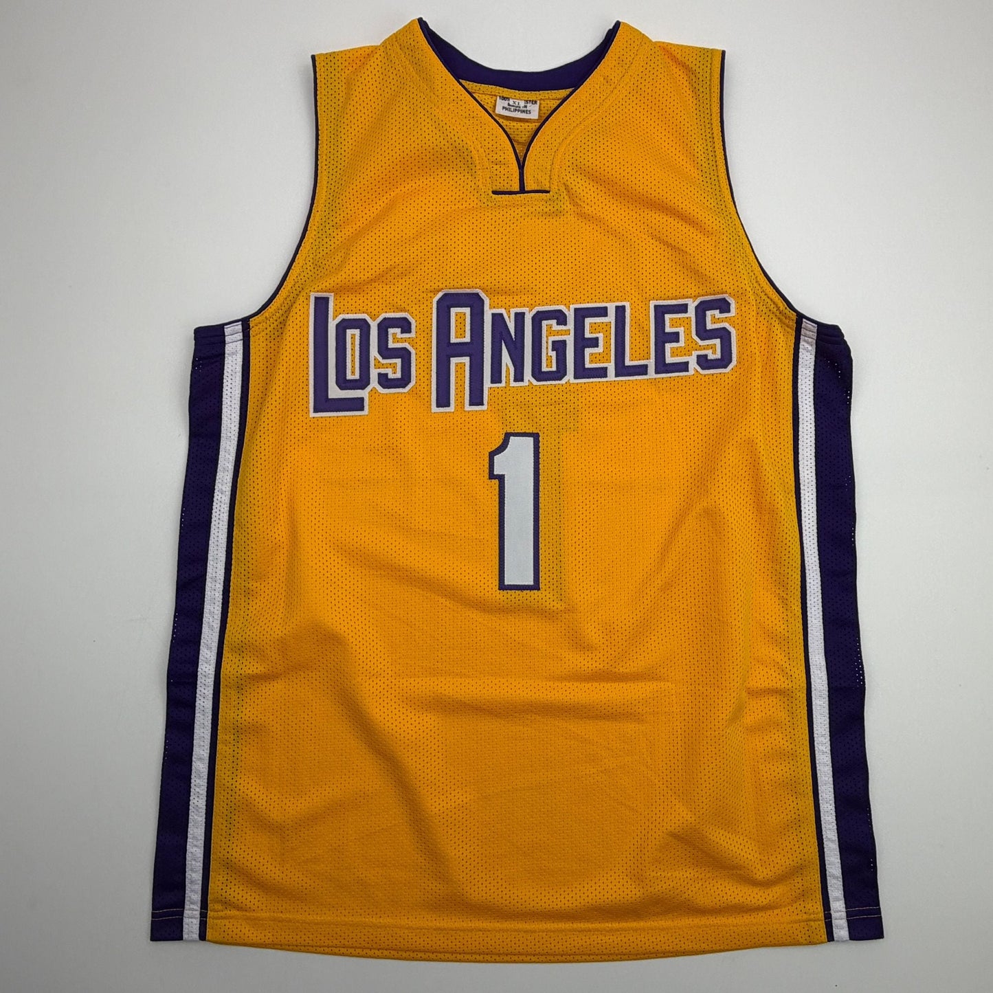 Autographed/Signed Jordan Farmar Los Angeles Yellow Basketball Jersey Upper Deck UDA COA