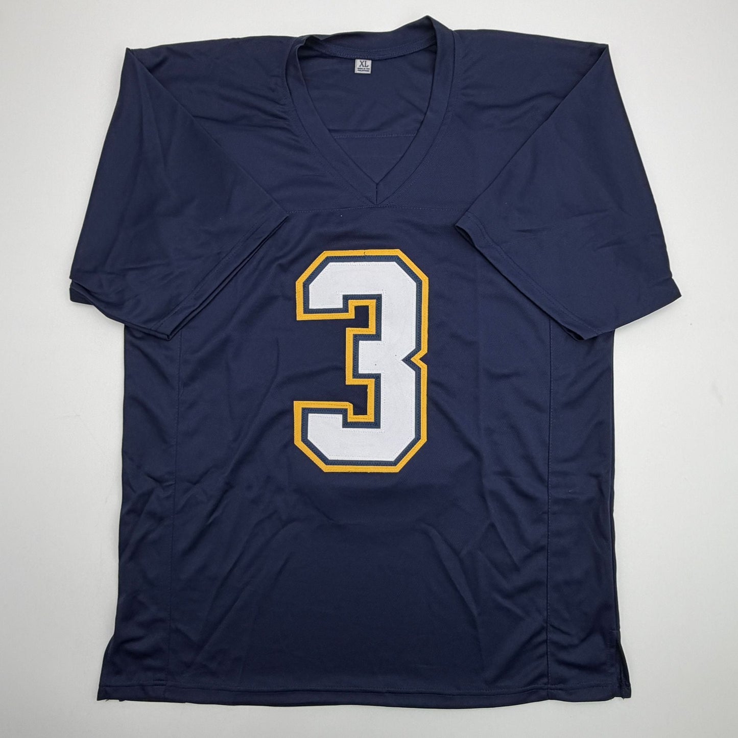 Autographed/Signed Derwin James Los Angeles San Diego Navy Blue Football Jersey Beckett BAS COA