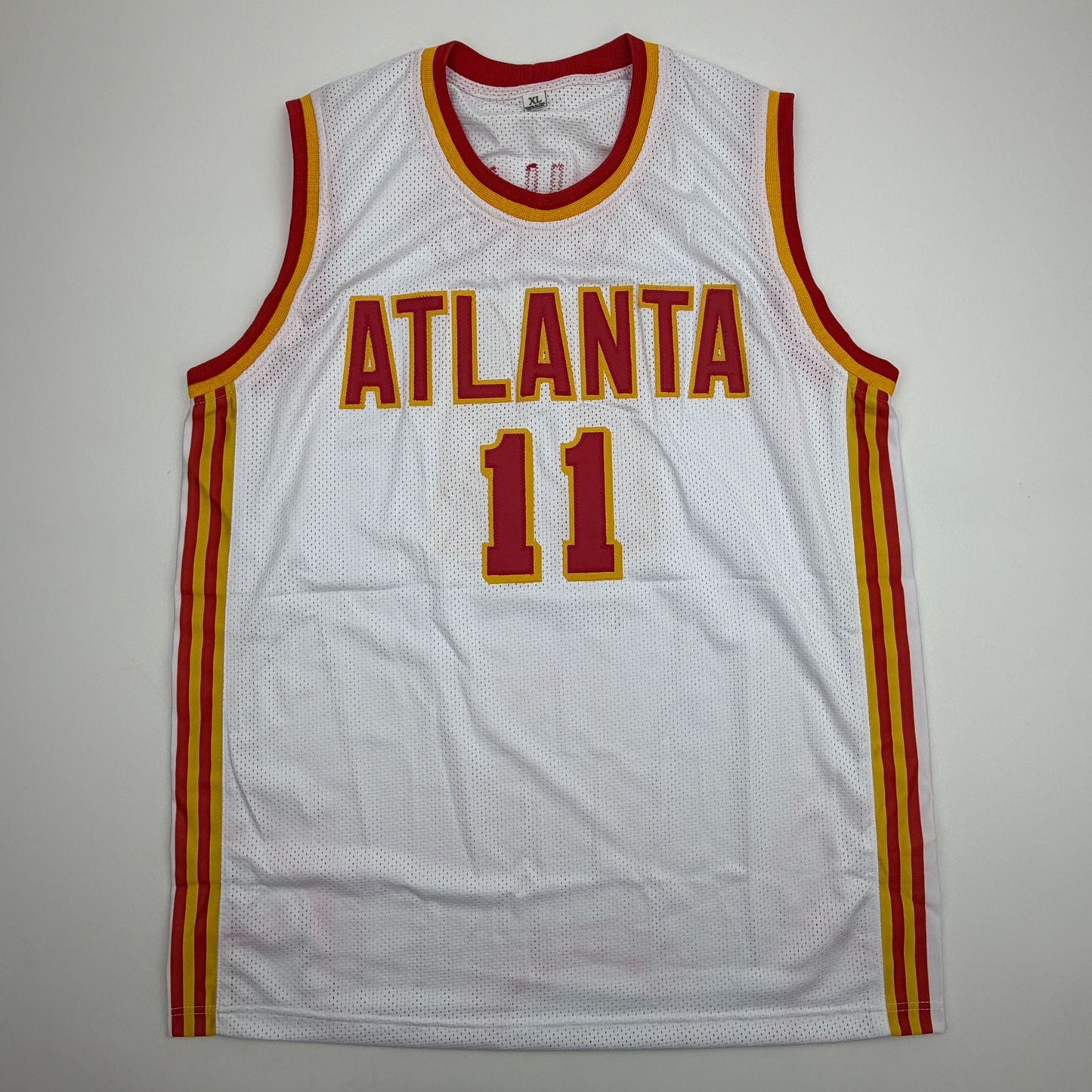 Autographed/Signed Trae Young Ice Trae Atlanta White Basketball Jersey Beckett BAS COA