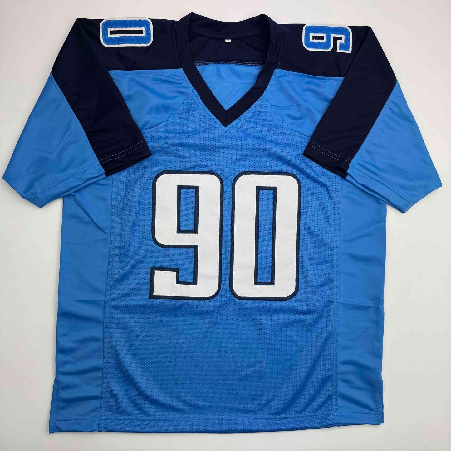 Autographed/Signed Jevon Kearse Tennessee Powder Blue Football Jersey JSA COA