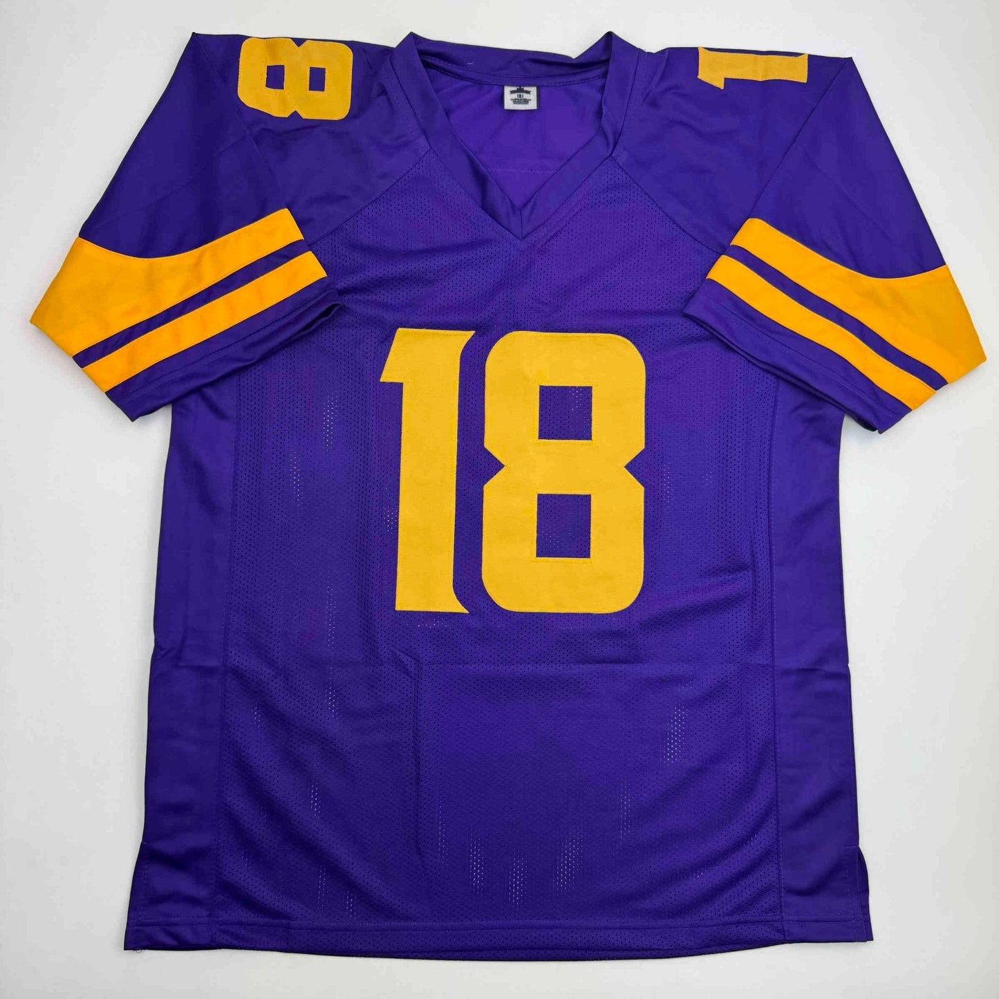 Autographed/Signed Justin Jefferson Minnesota Color Rush Football Jersey JSA COA