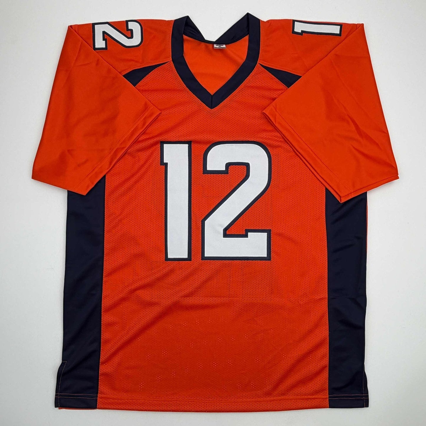 Autographed/Signed R.J RJ Harvey Denver Orange Football Jersey JSA COA