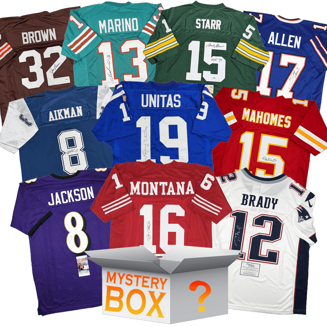 All-Time Pro Bowler Autographed/Signed Football Jersey Mystery Box with PSA JSA or Beckett COA