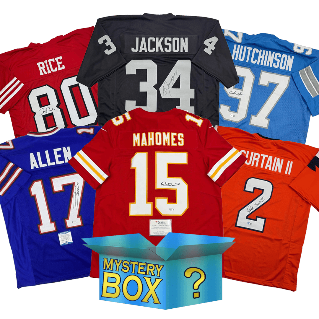 Autographed/Signed Football DIAMOND Series 4 Jersey Mystery Box with PSA JSA or Beckett COA