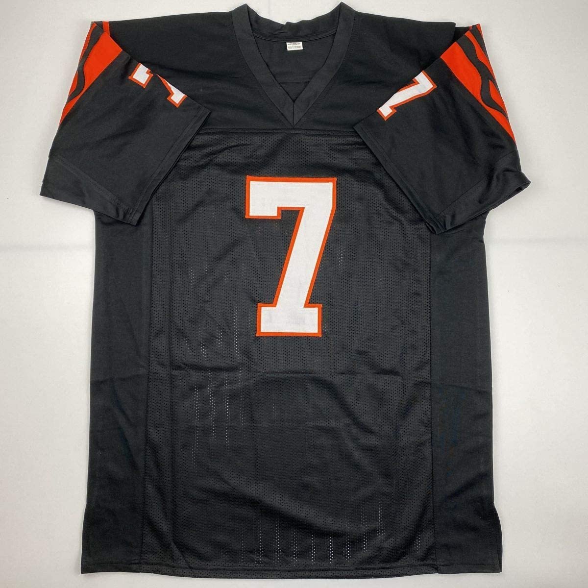 Autographed/Signed Boomer Esiason Cincinnati Black Football Jersey JSA COA