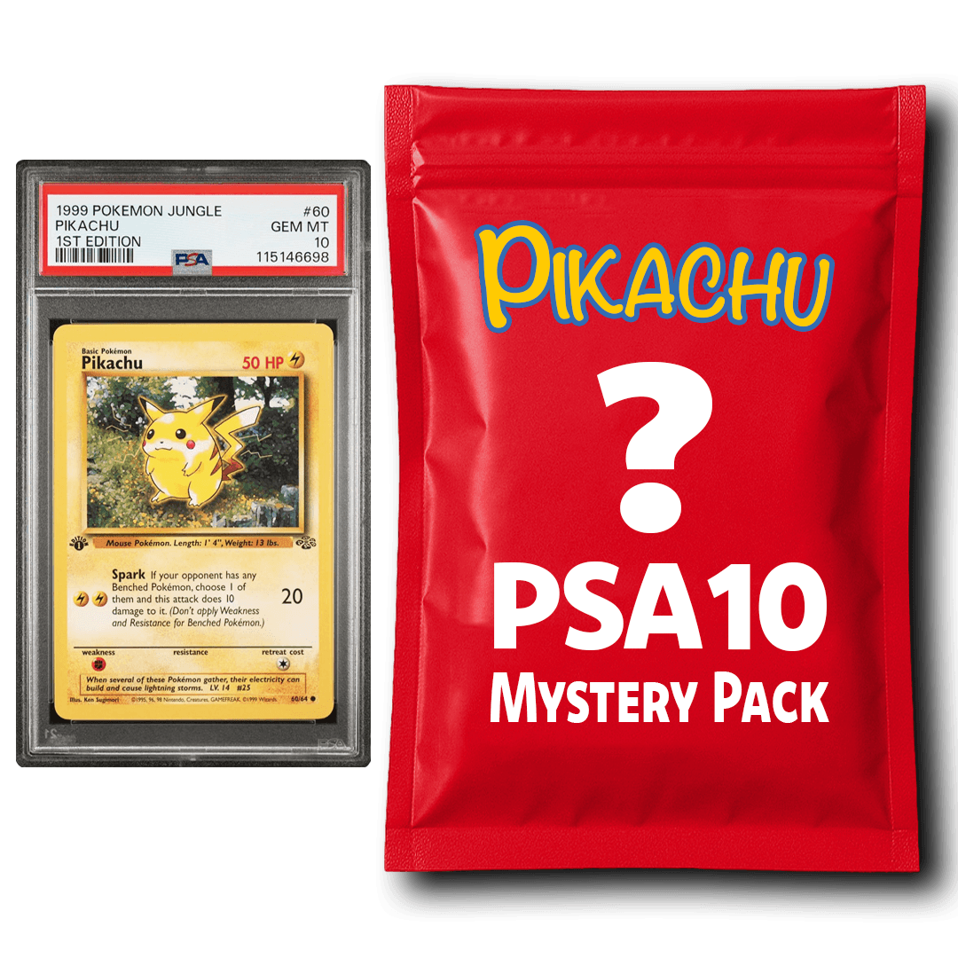 Pikachu PSA 10 Graded PKM Card Mystery Pack Trading Card Game