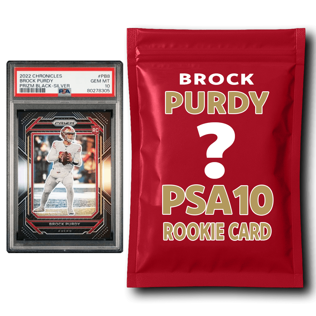 Brock Purdy PSA 10 Graded Football Rookie Card Mystery Pack