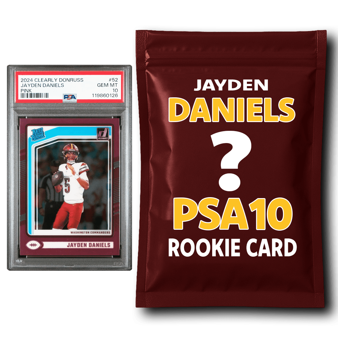 Jayden Daniels PSA 10 Graded Football Rookie Card Mystery Pack