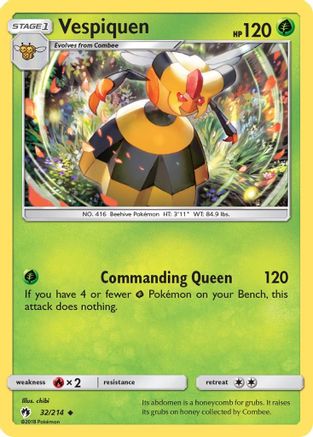 Vespiquen 032/214 - SM Lost Thunder Reverse Holofoil