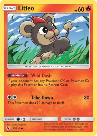 Litleo 050/214 - SM Lost Thunder Reverse Holofoil