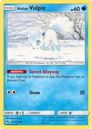 Alolan Vulpix 053/214 - SM Lost Thunder